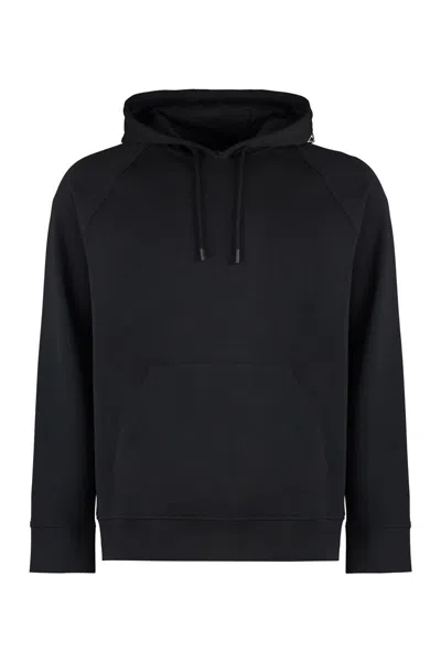 Paul & Shark Cotton Hoodie In Black