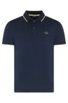 Paul & Shark Ribbed Edges Polo Shirt With Short Sleeves