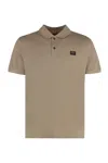 Paul & Shark Ribbed Collar Polo Shirt In Beige
