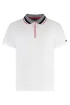 Paul & Shark Ribbed Collar Polo Shirt In White