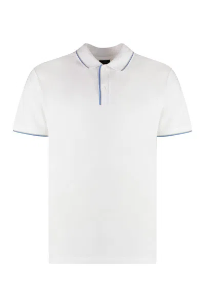 Paul & Shark Short-sleeved Polo Shirt In White