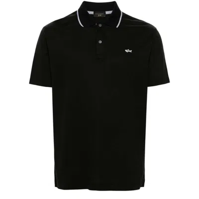 Paul & Shark Cotton Polo Shirt Clothing In Black