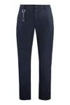 Paul & Shark Blue Chinos In Dynamic Stretch Fabric In Black