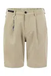 Paul & Shark Dynamic Stretch Bermuda Shorts In Beige