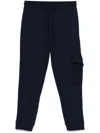 Paul & Shark Joggers Featuring Elastic Waistband And Ribbed Cuffs In Blue