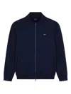 Shop Paul & Shark Full-zip Cotton Blend Sweatshirt Clothing In Blue