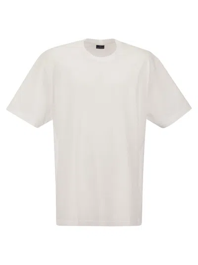 Paul & Shark Crew-neck Cotton T-shirt In White