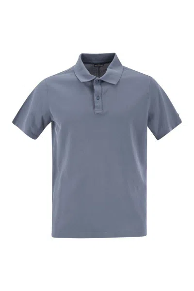 Paul & Shark Garment-dyed Pique Cotton Polo Shirt In Sugar Paper