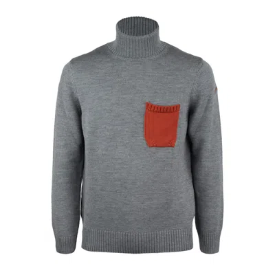 Paul & Shark Grey Wool Turtleneck In Gray