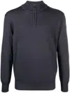 Paul & Shark Half Zip Sweater In Grey