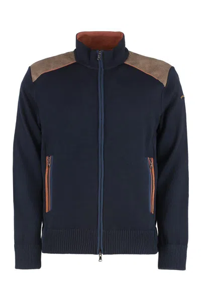 PAUL & SHARK PAUL & SHARK HIGH COLLAR ZIPPED CARDIGAN