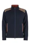 Paul & Shark Men's High Collar Zipped Cardigan In Blue