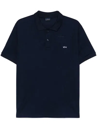 PAUL & SHARK PAUL & SHARK LOGO-EMBROIDERED POLO SHIRT CLOTHING