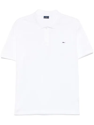 Paul & Shark Embroidered Logo Polo Shirt In Multicolor