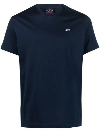 PAUL & SHARK PAUL & SHARK LOGO PATCH COTTON T-SHIRT CLOTHING