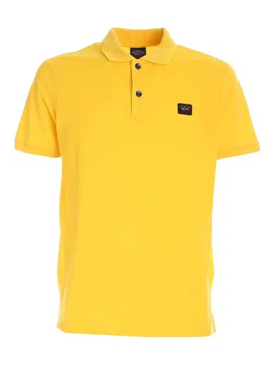 Paul & Shark Logo Patch Short In Yellow