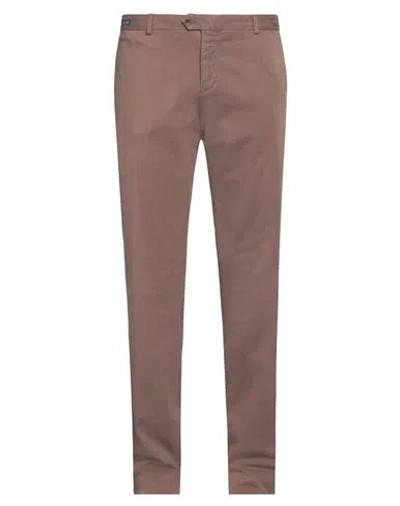 Paul & Shark Man Pants Brown Size 44 Cotton, Elastane In Brown