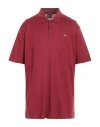 Paul & Shark Man Polo Shirt Burgundy Size Xxl Cotton