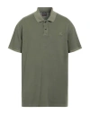 Paul & Shark Man Polo Shirt Military Green Size Xl Cotton