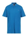 Paul & Shark Man Polo Shirt Pastel Blue Size 3xl Cotton
