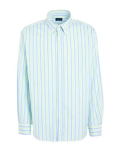 Paul & Shark Man Shirt Light Green Size 17 ¾ Cotton