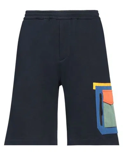 Paul & Shark Man Shorts & Bermuda Shorts Navy Blue Size Xxl Cotton