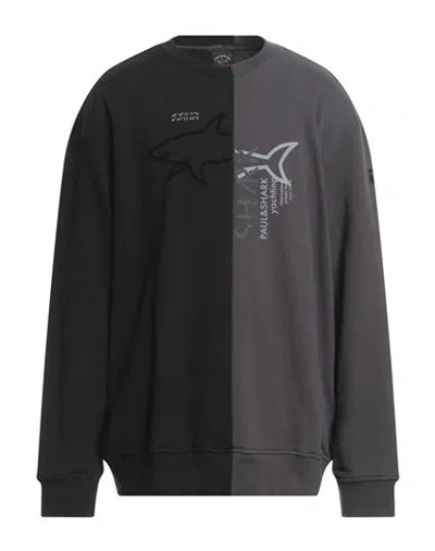 Paul & Shark Man Sweatshirt Black Size M Cotton
