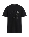 Paul & Shark Man T-shirt Black Size Xxl Cotton, Elastane In Black