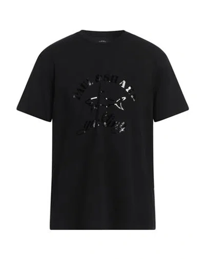 Paul & Shark Man T-shirt Black Size Xxl Cotton, Elastane