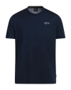 Paul & Shark Man T-shirt Midnight Blue Size Xl Polyester