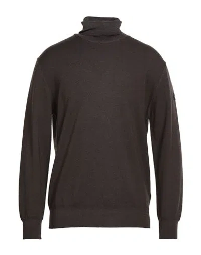 Paul & Shark Man Turtleneck Dark Brown Size Xl Virgin Wool