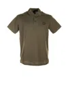 Paul & Shark Side-slit Hemline Polo Shirt In Green