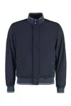 Paul & Shark Men's Nylon Bomber Jacket In Blue