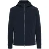 Paul & Shark Hooded Shell Jacket In Blue