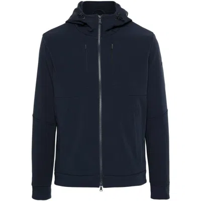 Paul & Shark Hooded Shell Jacket In Blue