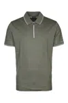 Paul & Shark Green Short Sleeves Logo Polo In Green