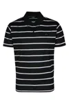 Paul & Shark Black Short Sleeve Striped Polo