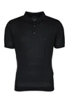 Paul & Shark Black Short Sleeve Solid Polo