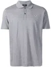 Paul & Shark Embroidered Logo Polo Shirt In Grey