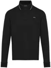 Paul & Shark Logo-embroidered Polo Shirt In Black