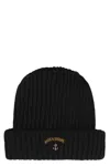 Paul & Shark Ribbed Wool Beanie