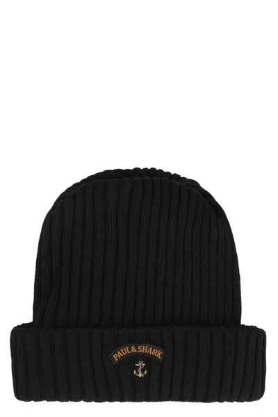Paul & Shark Ribbed Wool Beanie