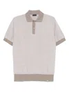 Paul & Shark Sand Beige Short Sleeve Polo With Classic Collar