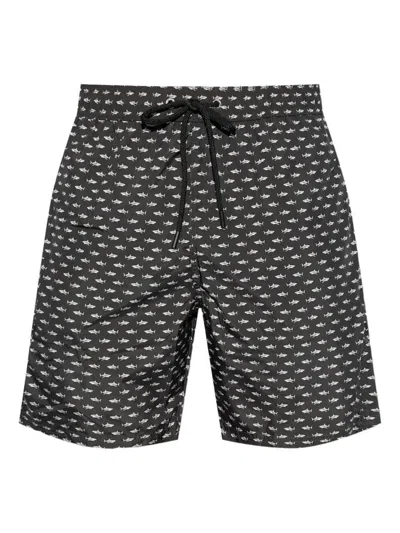 PAUL & SHARK PAUL & SHARK SHARK PRINT SWIM SHORTS