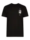 Paul & Shark Shark Graphic Print Crew Neck T-shirt In Black