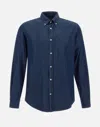 Paul & Shark Giza Cotton Shirt With Double Use Cuffs