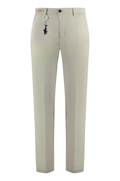 Paul & Shark Stretch Cotton Trousers In Beige
