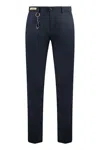 Paul & Shark Blue Chinos In Dynamic Stretch Fabric In Black
