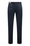 Paul & Shark Blue Chinos In Dynamic Stretch Fabric In Black