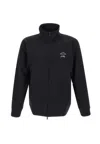 Paul & Shark Logo-print Zip-up Cotton Blend Sweatshirt Clothing In Black